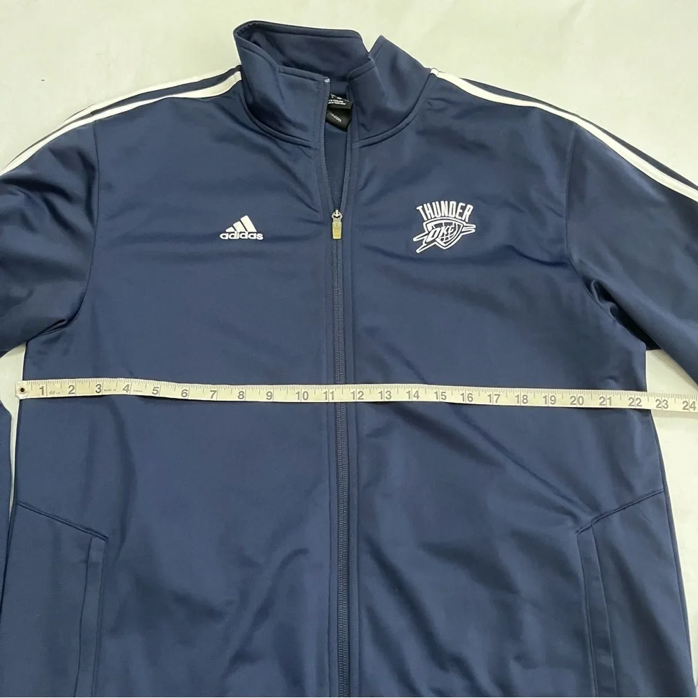 Adidas OKC Thunder Basketball Zip Up Jacket